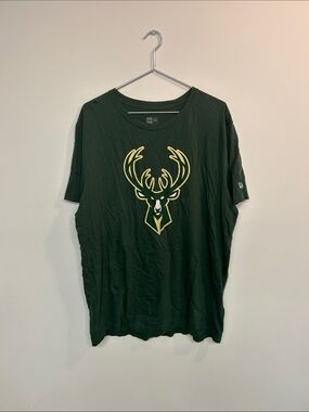 New Era Green T-Shirt with Gold Deer Logo